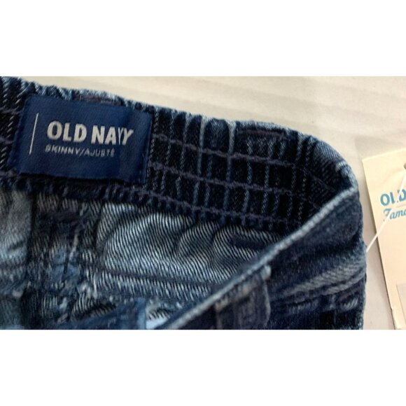 New Old Navy Infant Baby Size 0 6 months Jeans Denim Blue Jogger Pullon Pants - Picture 2 of 3